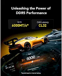 Оперативная память Lexar 32 GB (2x16GB) DDR5 6000 MHz Thor Black (LD5U16G60C32LG-RGD) - миниатюра 8