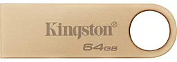 Флешка Kingston 64 GB DataTraveler SE9 Gen 3 Gold (DTSE9G3/64GB) - миниатюра 2