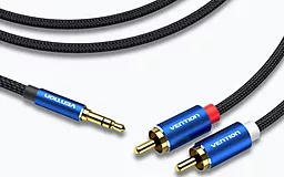 Аудио кабель Vention КAUX mimi Jack 3.5 мм - 2xRCA M/M 1.5 м cable blue (BCPLG) - миниатюра 2