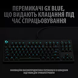 Клавиатура Logitech G PRO Mechanical Gaming USB (920-009392) - миниатюра 4
