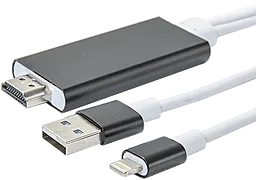 Відеокабель для Apple Lightning to HDMI Media adapter White / Black