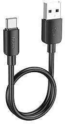 Кабель USB Hoco X96 27w 3a 0.25m USB Type-C cable black - миниатюра 2
