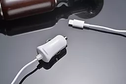Автомобільний зарядний пристрій Miracase USB car charger для Apple с Lightning кабелем (1м) (MACC811) White - мініатюра 2