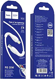 Кабель USB PD Hoco X55 Trendy 3A USB Type-C - Lightning Cable White - миниатюра 7