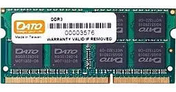 Оперативна пам'ять для ноутбука Dato 8 GB SO-DIMM DDR3L 1600 MHz (DT8G3DSDLD16)