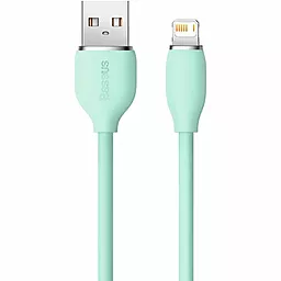 Кабель USB Baseus Jelly Liquid Silica Gel Fast Charging Data 2.4A 2M Lightning Cable  Green (CAGD000106) - миниатюра 2