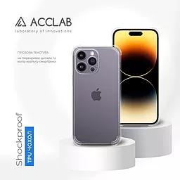 Чехол ACCLAB Shockproof для Apple iPhone 14 Pro Transparent - миниатюра 4
