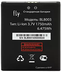 Акумулятор Fly IQ4491 Quad Era Life 3 / BL8003 (1750 mAh) 12 міс. гарантії