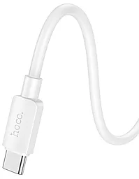 Кабель USB PD Hoco X96 Hyper 60w 3a 0.25m USB Type-C - Type-C cable white - миниатюра 4