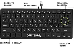Клавиатура OfficePro SK240  Black - миниатюра 4