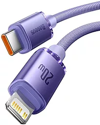 Кабель USB PD Baseus Crystal Shine 20W 2M USB Type-C - Lightning Cable Purple (CAJY000305) - миниатюра 2
