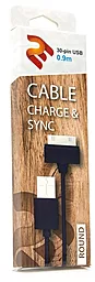 Кабель USB 2E USB 2.0 Data/Charge 0.9m Black (2E-CCTI01R-09B) - миниатюра 2