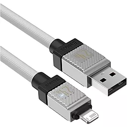 Кабель USB Baseus CoolPlay Series 12w 2.4a lightning cable white (CAKW000402) - миниатюра 3