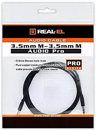 Аудио кабель REAL-EL AUX mini Jack 3.5mm M/M Cable 1 м black (EL123500040) - миниатюра 3