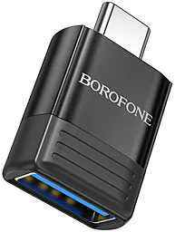 OTG-переходник Borofone BV18 M-F USB Type-C -> USB-A 3.0 Black - миниатюра 6