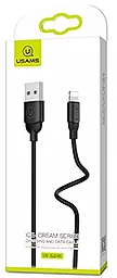 Кабель USB Usams Ice-Cream Lightning Cable Black (US-SJ245) - миниатюра 2