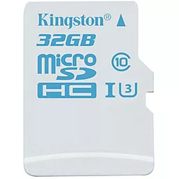 Карта памяти Kingston microSDHC 32GB Class 10 UHS-I U3 (SDCAC/32GBSP)