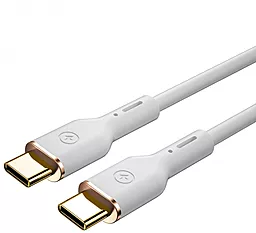 Кабель USB PD WIWU YQ02 100w 5a 1.2m USB Type-C - Type-C cable white