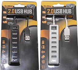 USB хаб Frime 7хUSB2.0 (FH-20040) Black - миниатюра 4