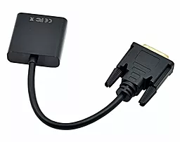 Видео переходник (адаптер) STLab DVI-D (24+1) - VGA 15 pin black (U-993) - миниатюра 3