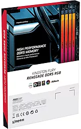Оперативная память Kingston Fury 16 GB DDR5 6000 MHz Renegade RGB (KF560C32RSA-16) - миниатюра 5