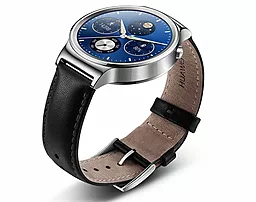Смарт-часы Huawei Watch Stainless Steel Leather Black - миниатюра 3