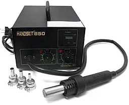 Паяльна станція компресорна, одноканальна, термофен, термоповітряна Handskit (EXtools) 850 (Фен, 700Вт)