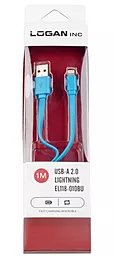 Кабель USB Logan Lightning Cable Blue (EL118-010BU) - миниатюра 3