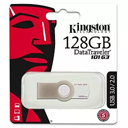 Флешка Kingston DT101 G3 128GB USB 3.0 (DT101G3/128GB) - миниатюра 4