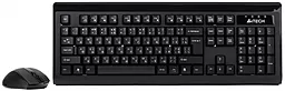 Комплект (клавиатура+мышка) A4Tech 6100F (GK-8A+G9-500F) Black - миниатюра 2