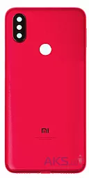 Задняя крышка корпуса Xiaomi Mi 6X / Mi A2 со стеклом камеры Original Red