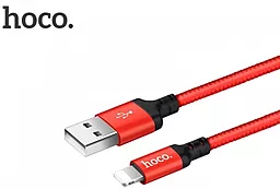 Кабель USB Hoco X14 Times Speed Lightning Cable Red / Black - миниатюра 2