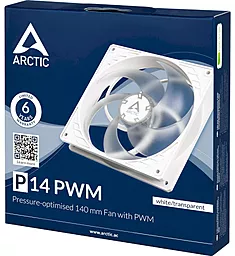 Система охлаждения Arctic P14 PWM White/Transparent (ACFAN00223A) - миниатюра 3
