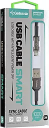 Кабель USB Gelius Pro Smart Lightning Cable Black (GP-U08i) - миниатюра 2