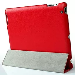 Чохол для планшету JustCase Leather Case For iPad 2/3/4 Red (SS0004) - мініатюра 2