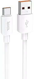 Кабель USB Hoco X96 100w 6a USB Type-C cable white