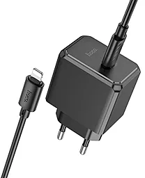 Сетевое зарядное устройство Hoco CS15A 30w PD USB-C home charger + USB-C to lightning cable black - миниатюра 5
