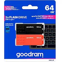 Флешка GooDRam 2x64 GB UME3 MIX 2-PACK USB (UME3-0640MXR11-2P) - миниатюра 5