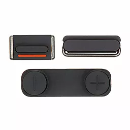 Набор внешних кнопок Apple iPhone 5 комплект 3 шт Black - миниатюра 2