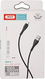 Кабель USB XO NB-Q165 15w 3a micro USB cable Black - миниатюра 2