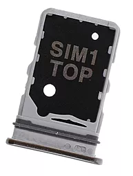 Держатель (лоток) Сим карты Samsung Galaxy A80 2019 A805F 1 SIM Silver