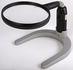 Лупа настільна Magnifier 15116 107мм/2.5х з LED-підсвіткою
