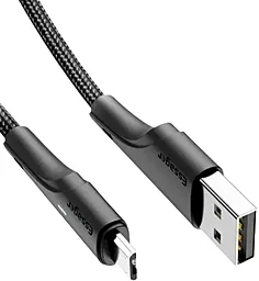 Кабель USB Essager Rousseau 12W 2.4A micro USB Cable Black (EXCM-LS01) - миниатюра 2