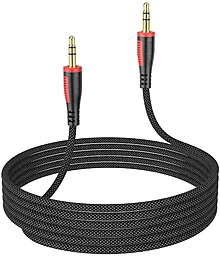 Аудио кабель Borofone BL14 AUX mini Jack 3.5mm M/M Cable 2 м black - миниатюра 3