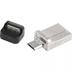 Флешка Transcend 16GB JetFlash OTG 880 Metal Silver USB 3.0 (TS16GJF880S) - миниатюра 2