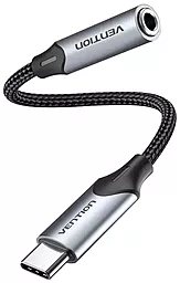 Аудио-переходник Vention M-F USB Type-C -> 3.5mm Black (BGMHA) - миниатюра 2
