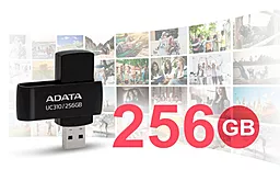 Флешка ADATA 256 GB UC310 USB 3.2 Black (UC310-256G-RBK) - миниатюра 7