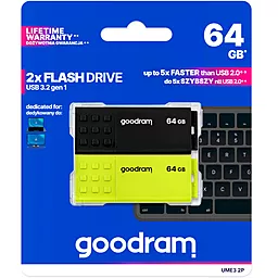 Флешка GooDRam 2x64 GB UME3 MIX 2-PACK USB (UME3-0640MXR11-2P) - миниатюра 7