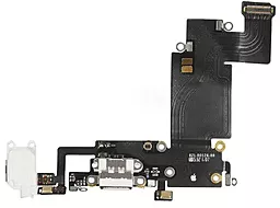 Нижний шлейф Apple iPhone 6S Plus с разъемом зарядки, наушников, микрофоном White