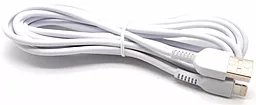 Кабель USB Hoco X20 Flash Сharging Lightning Cable 3M White - миниатюра 2